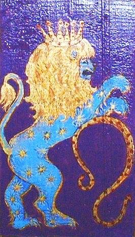 Sign of Zodiac - Leo Greeting Card by Rae Chichilnitsky