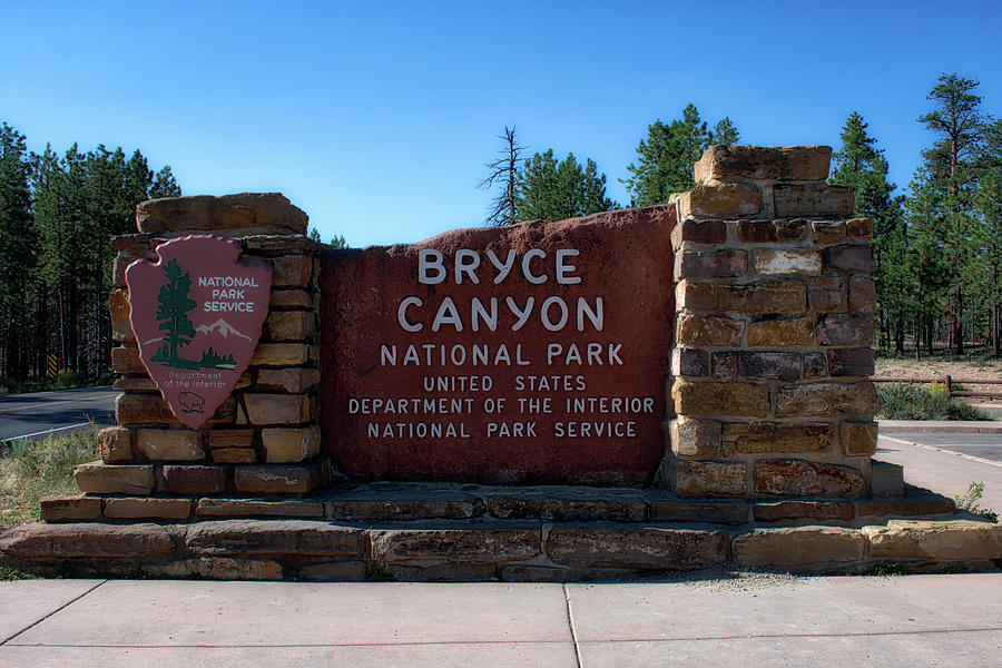 Signage Bryce Canyon Utah 01 Photograph by Thomas Woolworth