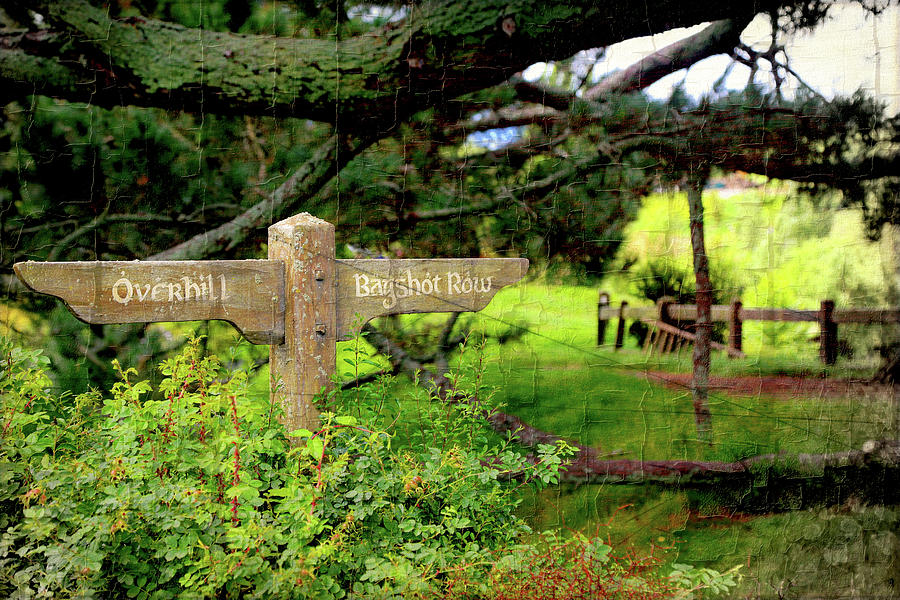 Signpost in Hobbiton Photograph by Kathryn McBride
