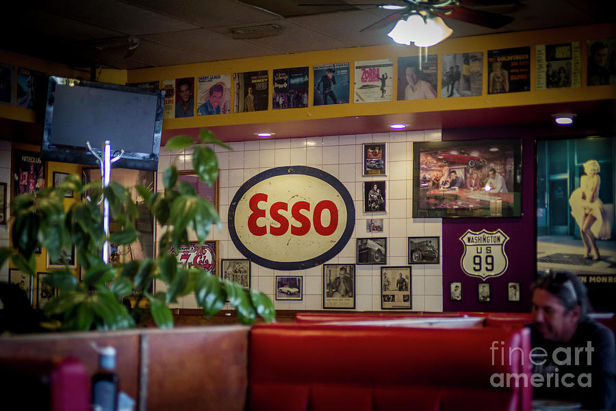 Signs at the Diner Photograph by Darcy Michaelchuk