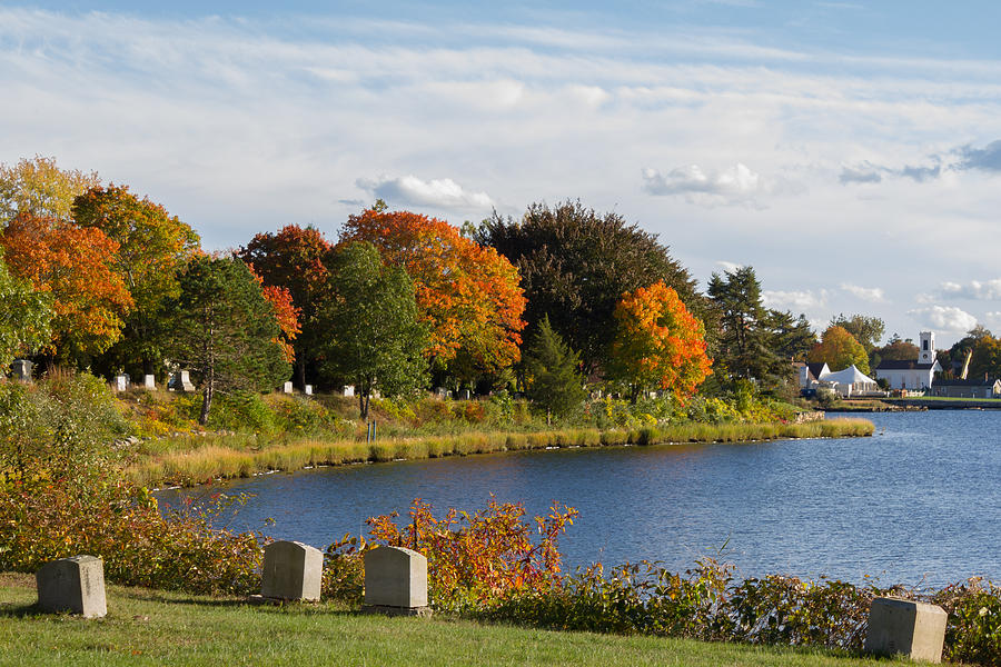 Signs of Autumn in the Cemetery  Photograph by Kirkodd Photography Of New England