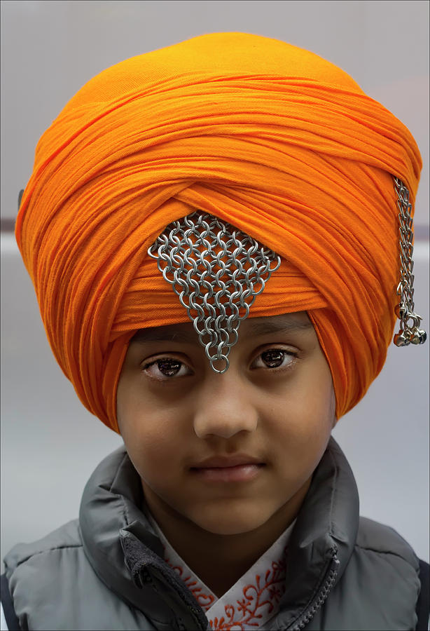 Sikh Day NYC 2017 Sikh Boy Photograph by Robert Ullmann