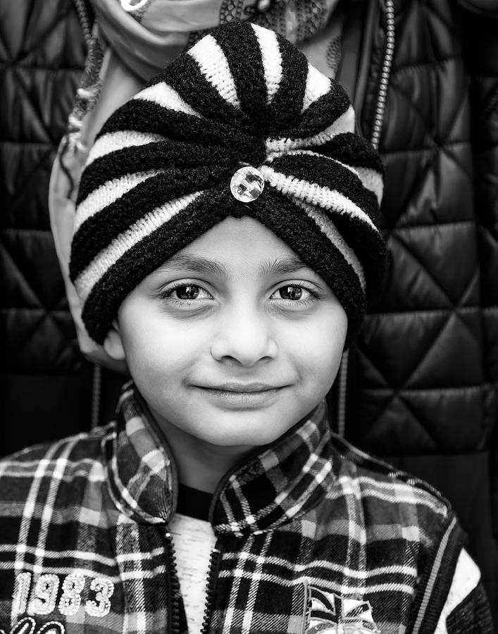 Sikh Parade 4_28-_018 NYC Sikh Boy Photograph by Robert Ullmann