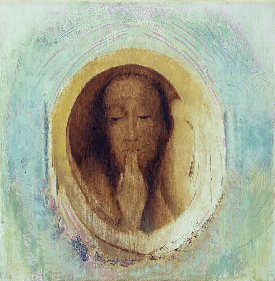 Odilon Redon Painting - Silence by Odilon Redon