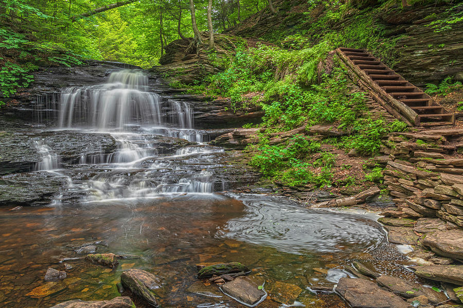 Silent Beauty At Onondaga Falls Photograph By Angelo Marcialis - Fine 