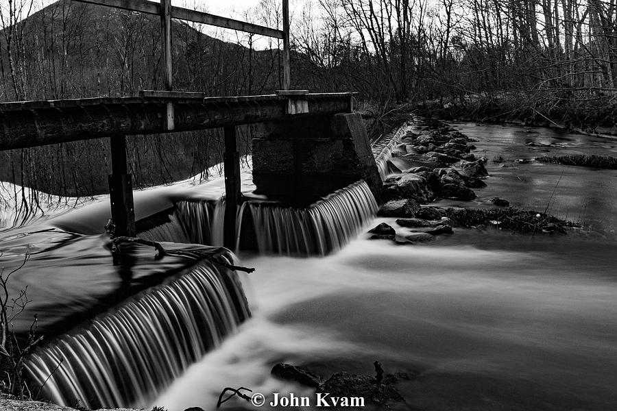 Black And White Photograph - Silent Bridge by John Kvam