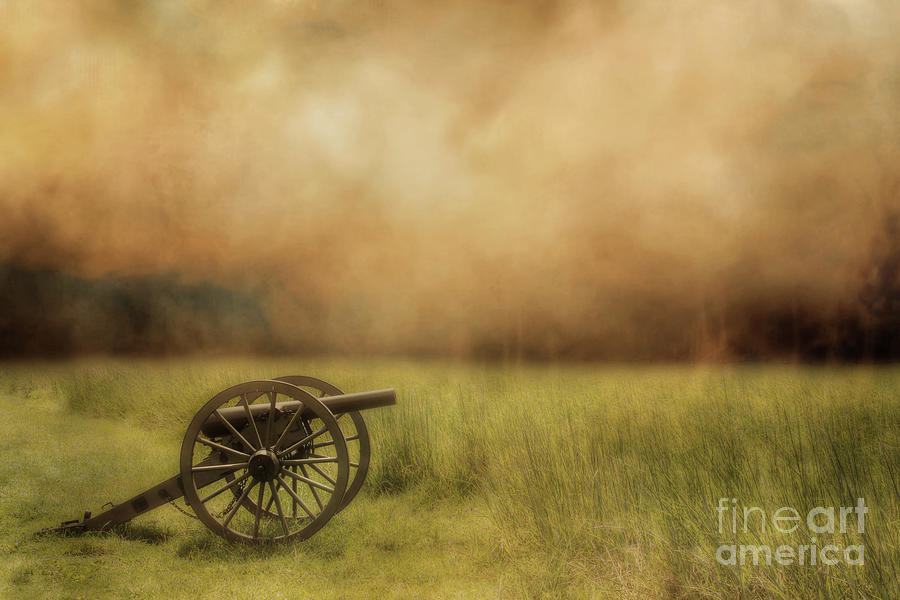 Silent Cannon At Gettysburg Three Digital Art