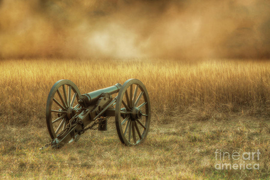 Silent Cannon at Gettysburg Two Digital Art by Randy Steele