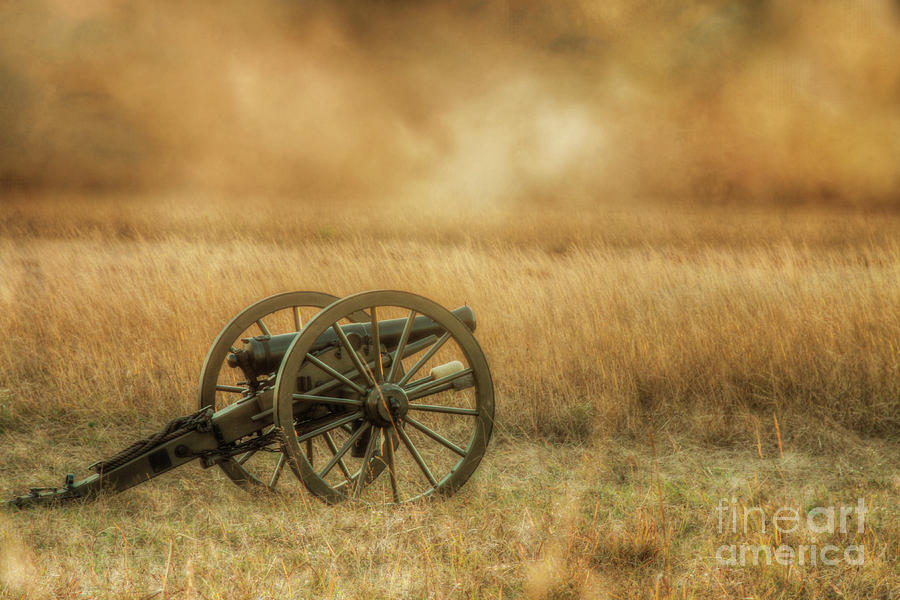 Silent Cannons at Gettysburg Digital Art by Randy Steele