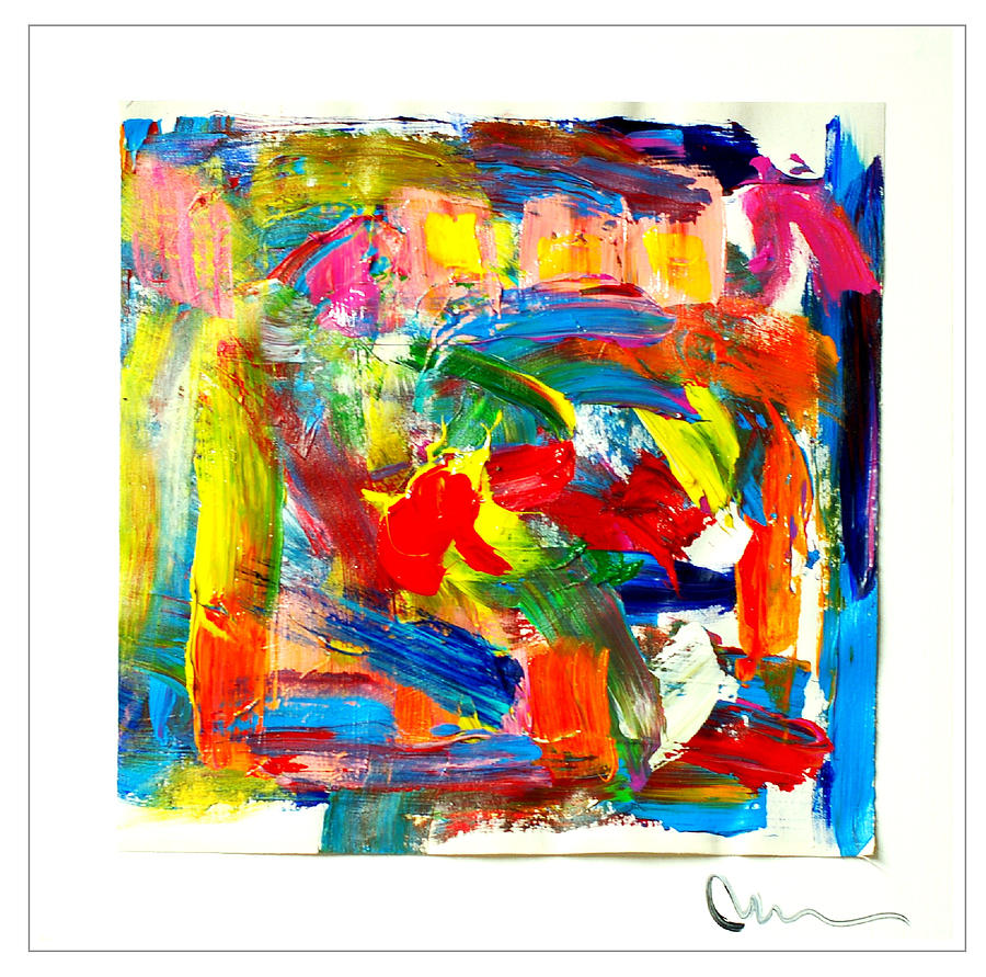 Abstract Painting - Silent Face by Mac Worthington