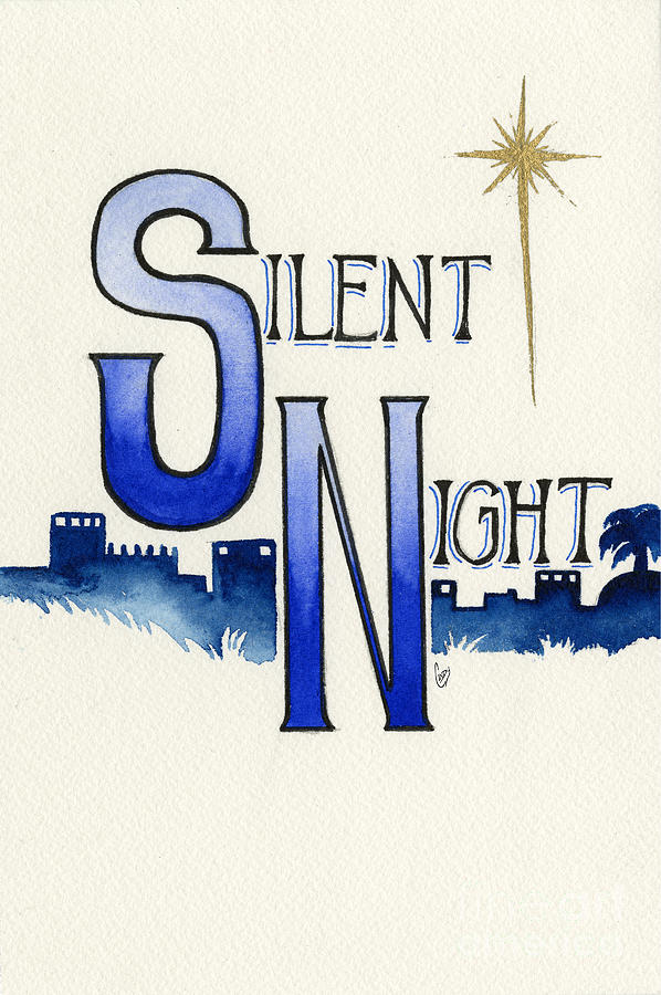 Silent Night Painting by Cindy Garber Iverson