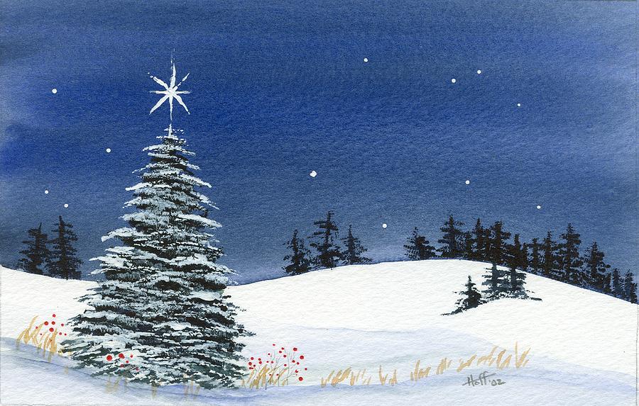 Winter Painting - Silent Night by Denise Hoff Winter Painting - Silent Night by Denise Hoff