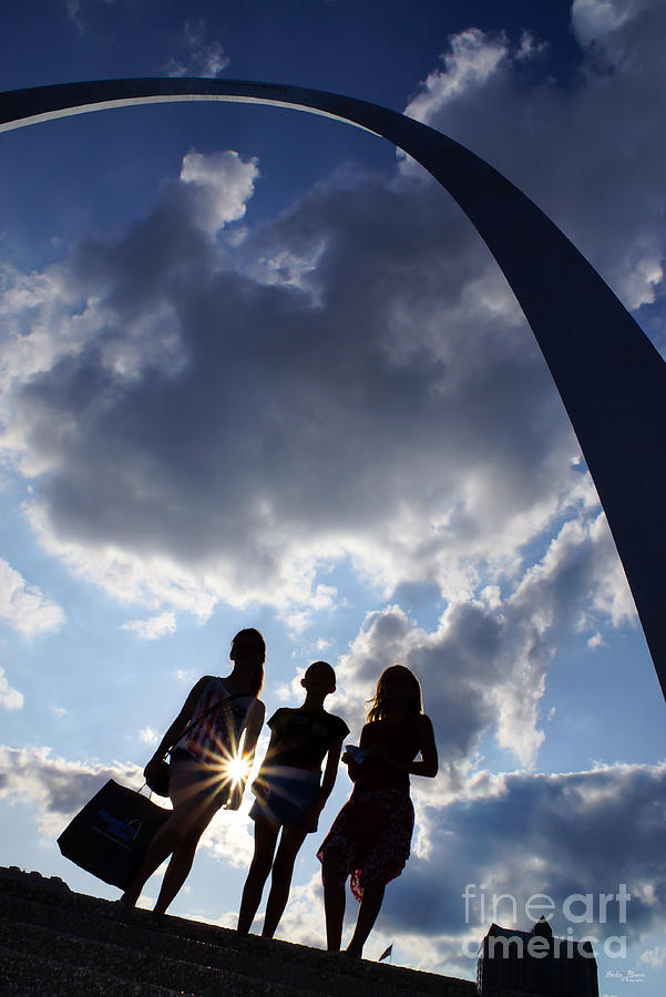 Silhouette at the Arch Photograph by Jennifer White