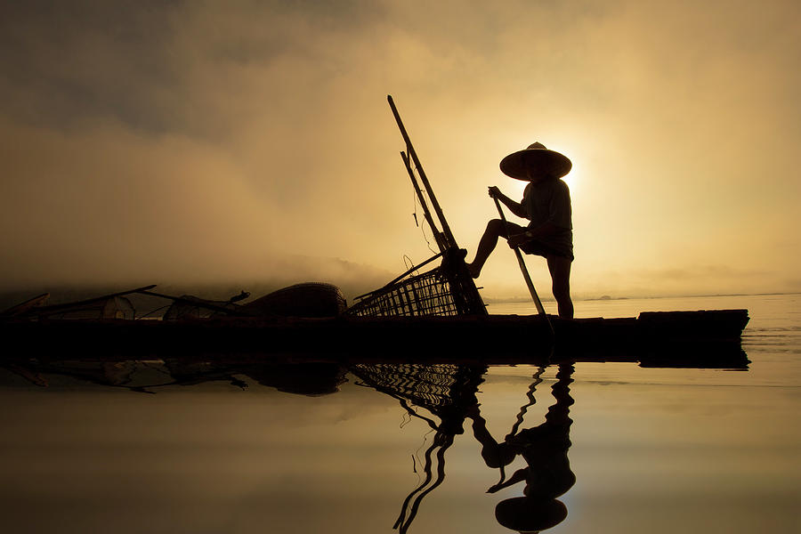 Fishing fisherman silhouette #AD , #AFFILIATE, #Sponsored, #silhouette, # fisherman, #Fishing
