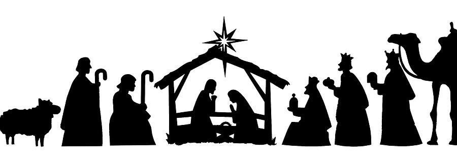 nativity silhouette