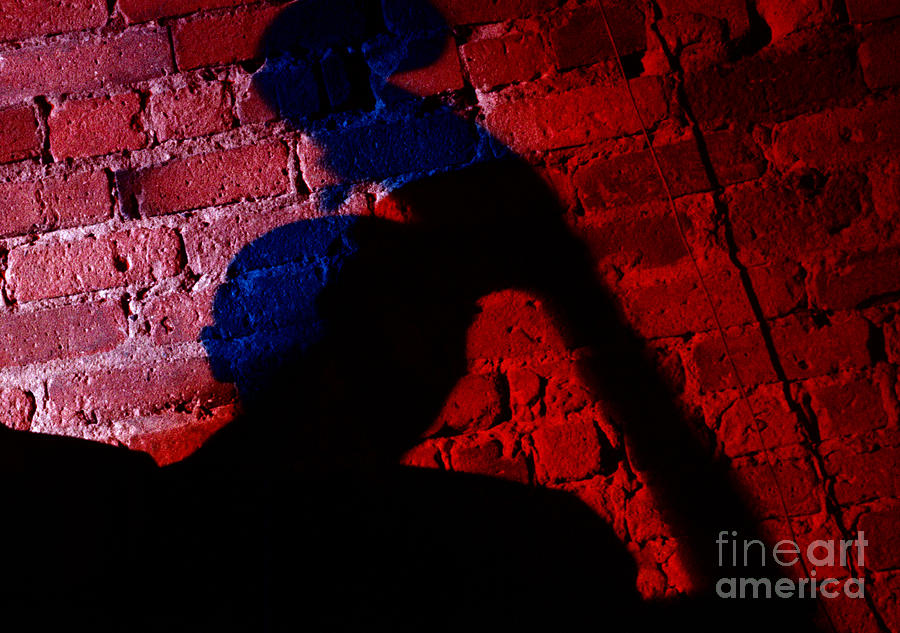 Silhouette Of A Jazz Musician 1964 Photograph