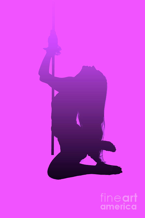 silhouetted Sexy pole dancer 5 Photograph by Humorous Quotes