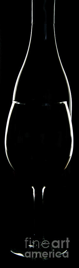 Silhouetted Wine Photograph by Deborah Klubertanz