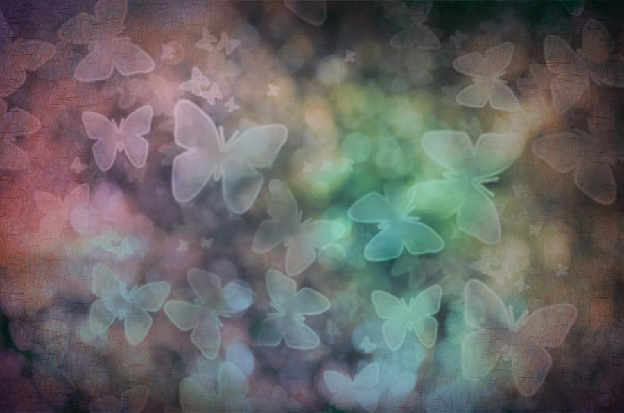 Nature Photograph - Silhouettes of Butterflies by Marianna Mills
