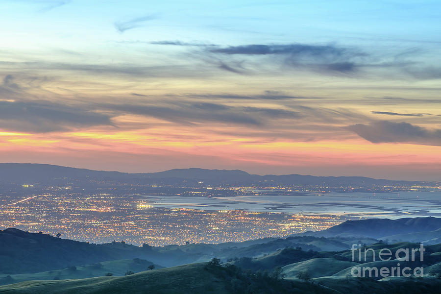 Nature Photograph - Silicon Valley Views from above by Yuval Helfman