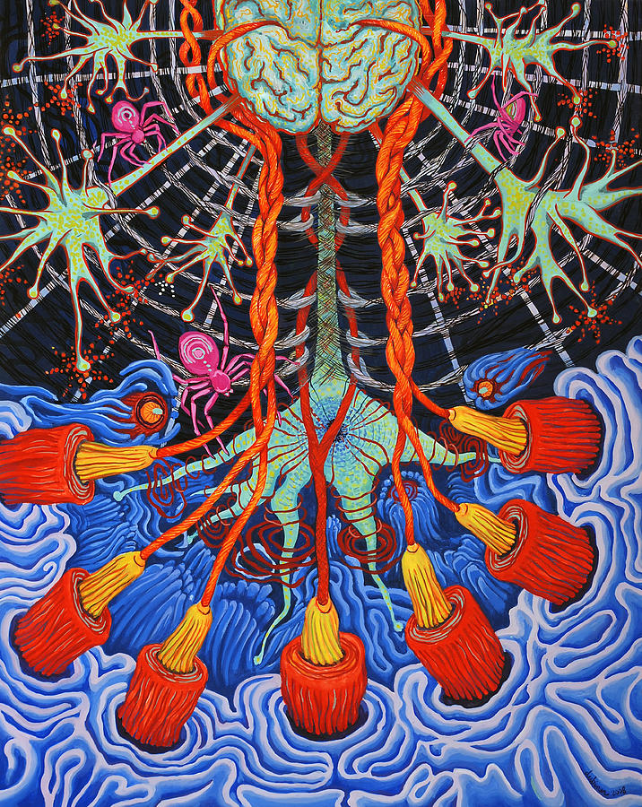 Silk Neural Network Painting by Shoshanah Dubiner