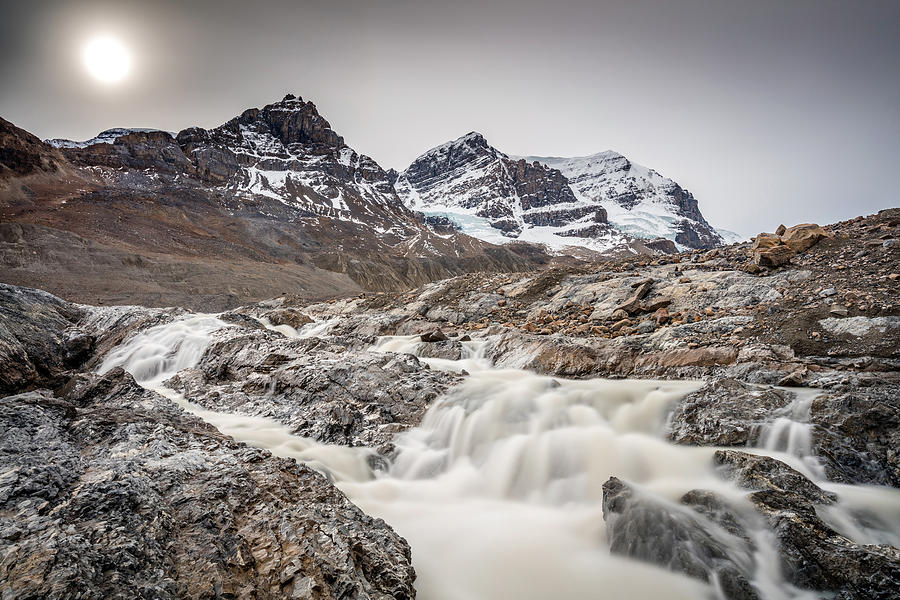 Silky melt water of Athabasca Glacier Photograph by Pierre Leclerc Photography