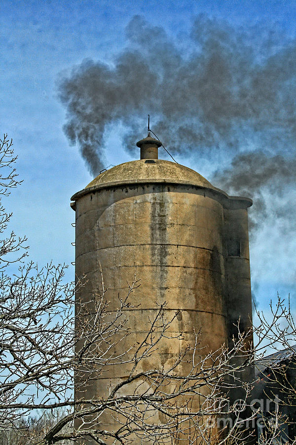 Silo Fire Venting Photograph by Tommy Anderson