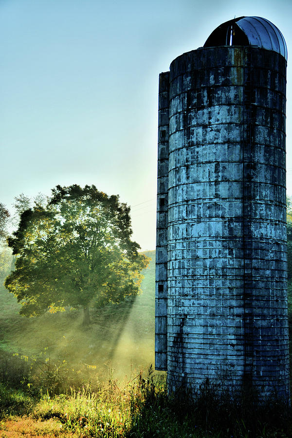 Smyth County Photograph - Silo in Chilhowie by Ben Prepelka