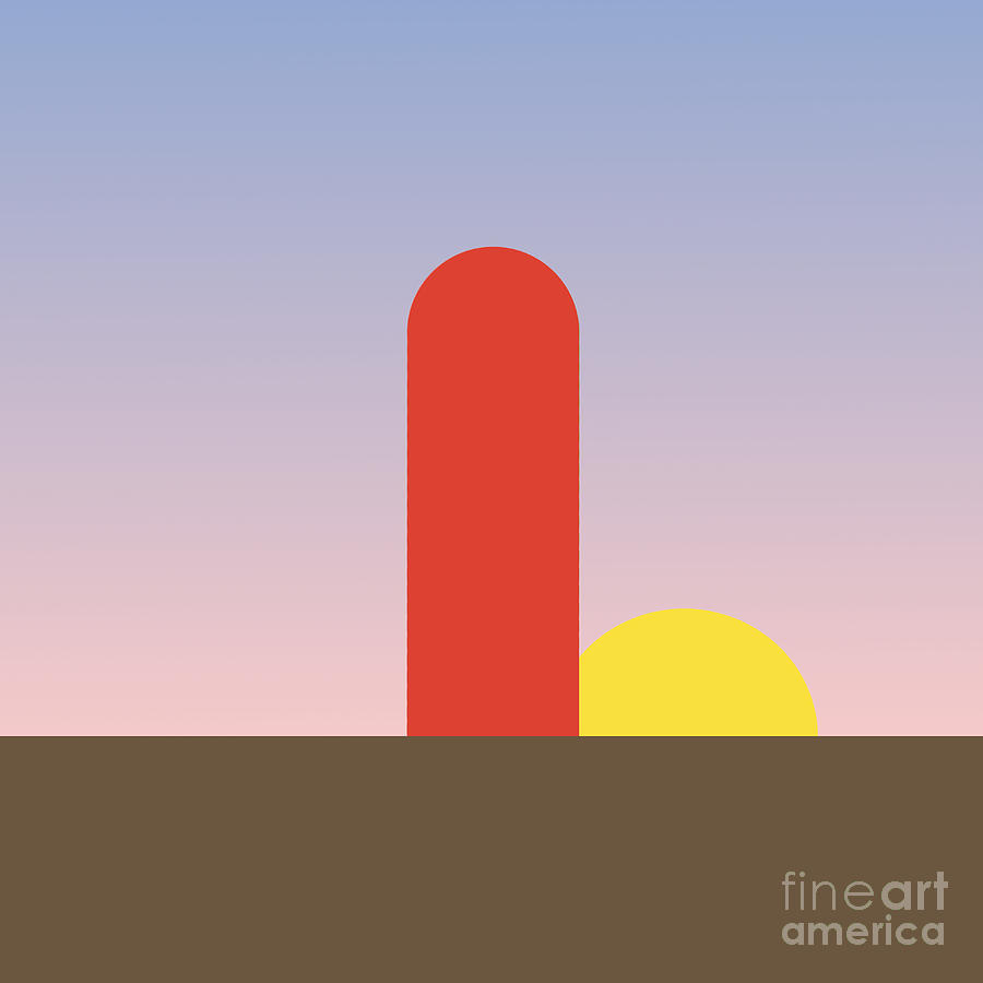 Silo Sunrise Ombre Digital Art by Jason Freedman