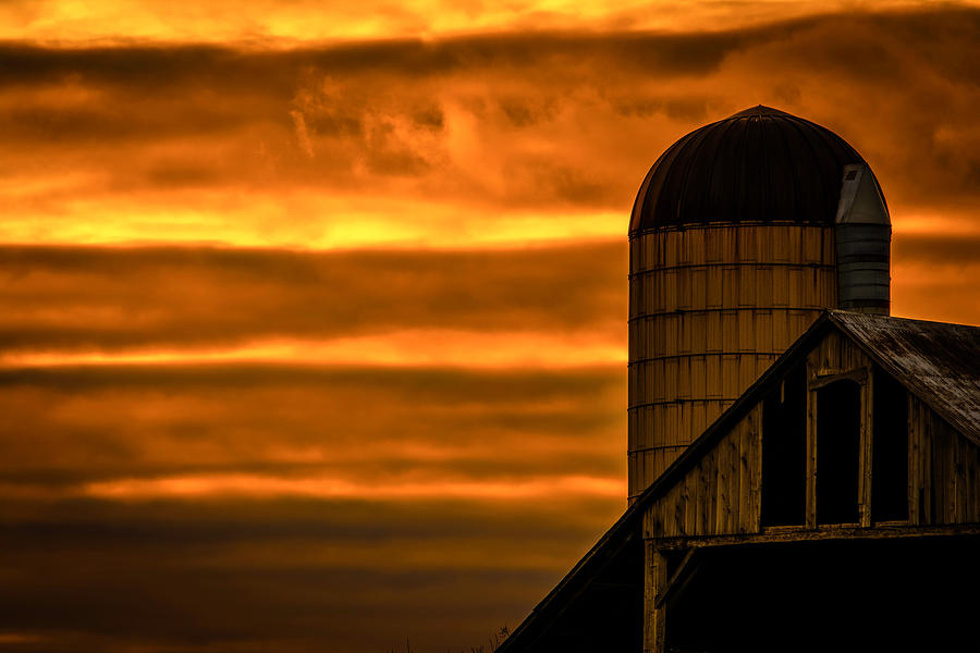 Silo Sunset Photograph by Karl Anderson