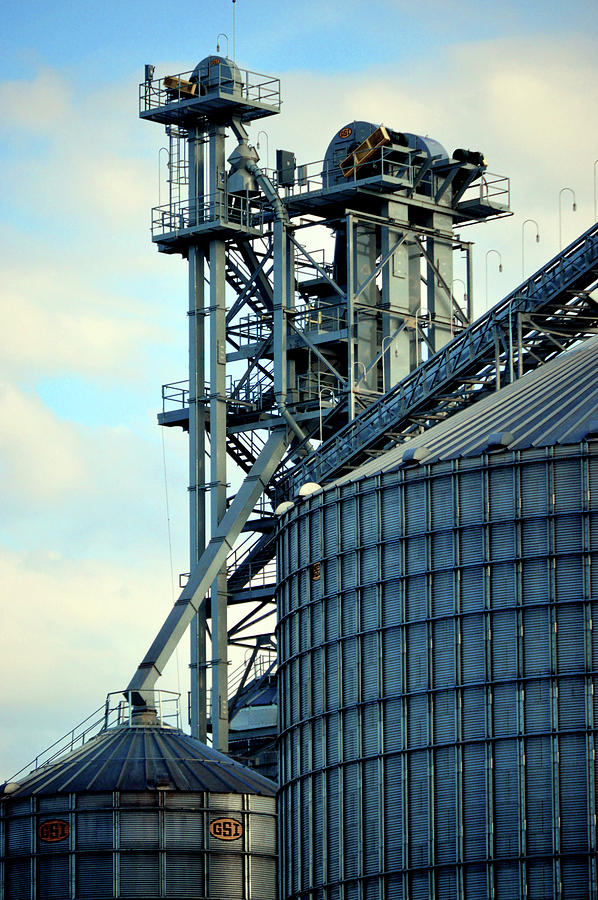 Silos on The Tennessee River II Photograph by Lesa Fine