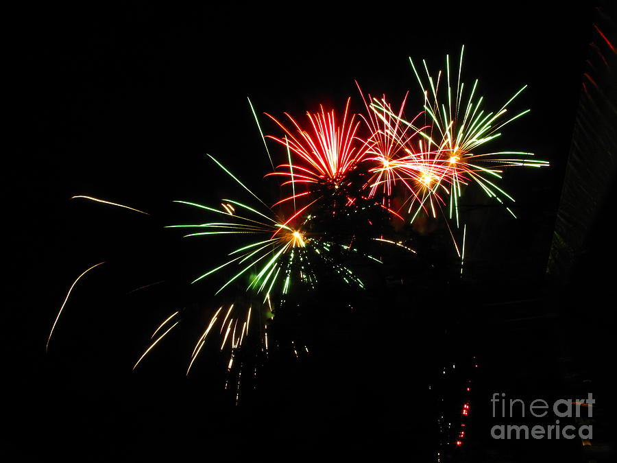 Independence Day Photograph - Silute 500. Lithuania. Fireworks 01 by Ausra Huntington nee Paulauskaite