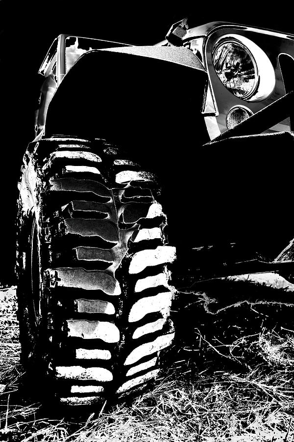 Jeep Photograph - Silver And Black Jk Mud Bogger by Luke Moore Jeep Photograph - Silver And Black Jk Mud Bogger by Luke Moore
