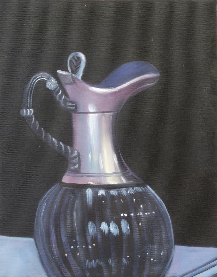 Silver and Glass Painting by Joni McPherson