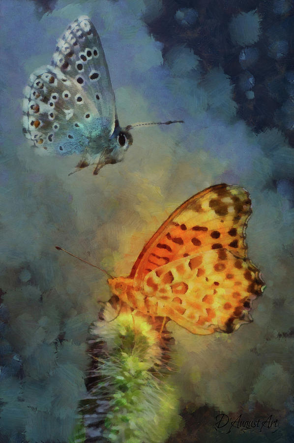 Insects Digital Art - Silver And Gold by Theresa Campbell