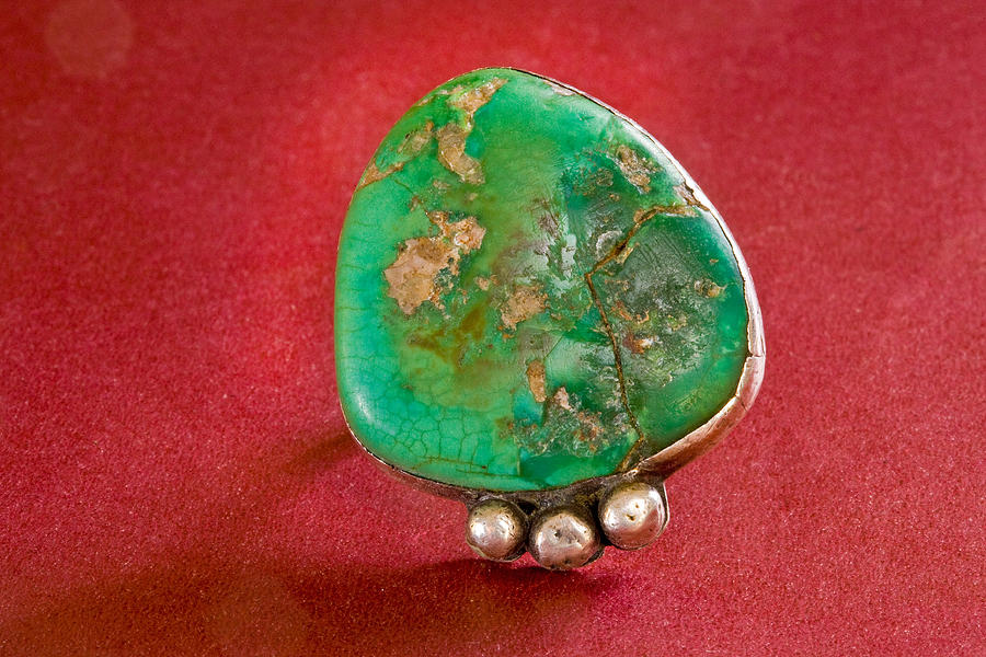 Silver and Turquoise Ring Photograph by Buddy Mays