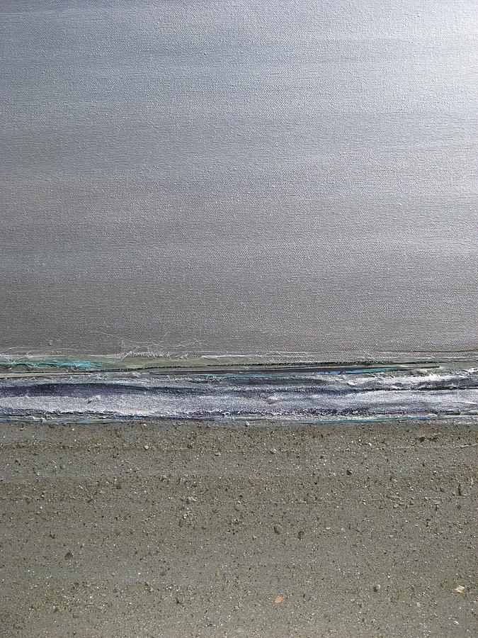 Beach Mixed Media - Silver Beach by Gail Hinchen