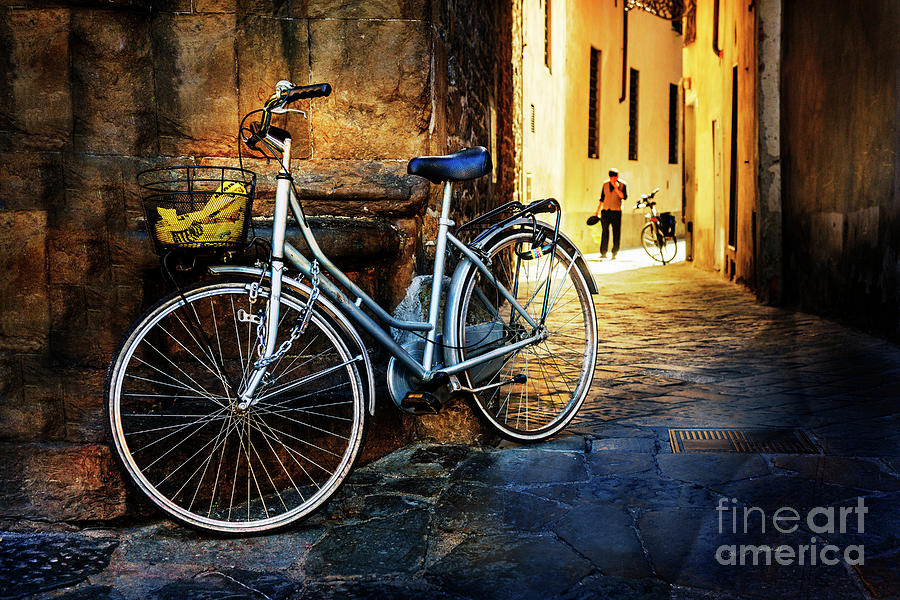 Silver Bicycle of Florence Photograph by Craig J Satterlee