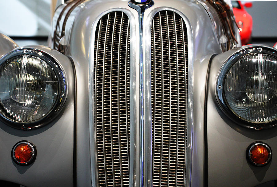 Silver BMW Grill Photograph by Lauri Novak