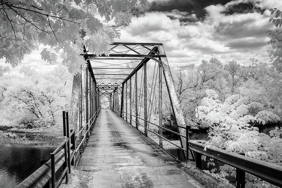 Silver Bridge in bw Photograph by James Barber