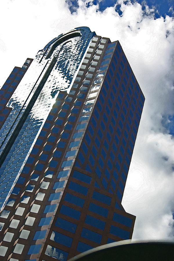 Cloud Photograph - Silver Building by Beebe Barksdale-Bruner Cloud Photograph - Silver Building by Beebe Barksdale-Bruner