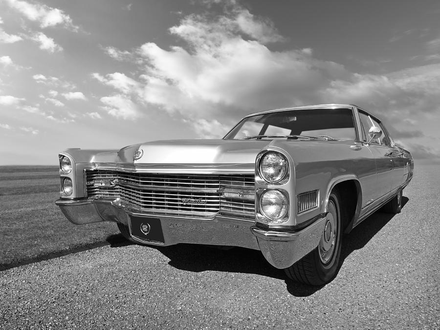 Silver Cadillac 1966 Photograph by Gill Billington