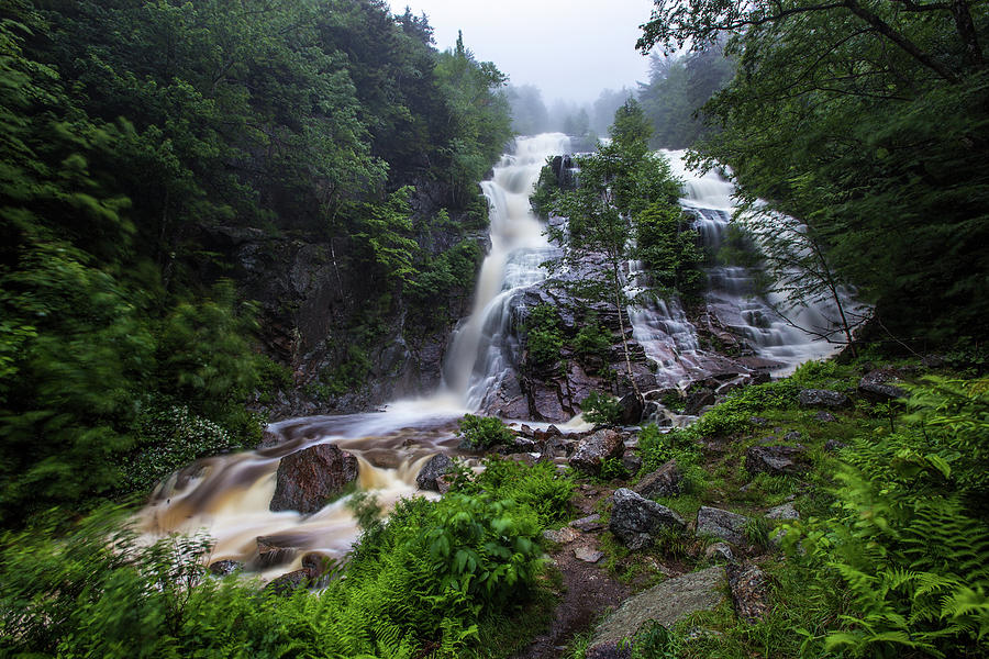 SIlver Cascade Downpour Photograph by White Mountain Images