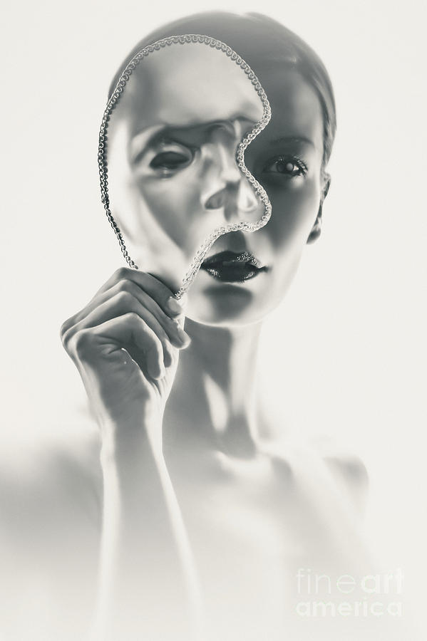 Silver Face Eye Mask Photograph by Dimitar Hristov
