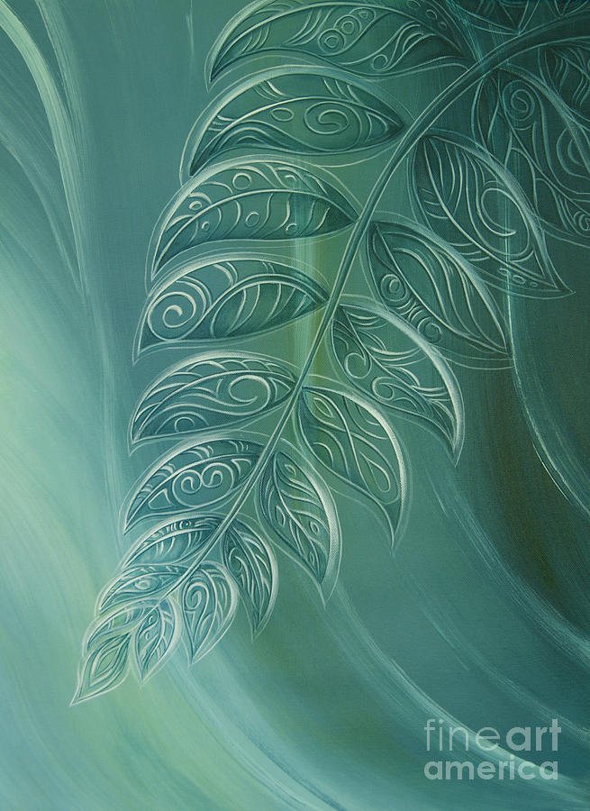 Silver Fern by Reina Cottier Painting by Reina Cottier