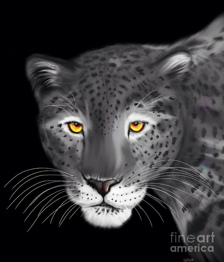 Silver Jaguar  Painting by Nick Gustafson