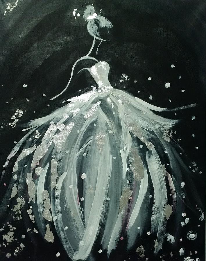 Silver Lady Painting by Lynne McQueen