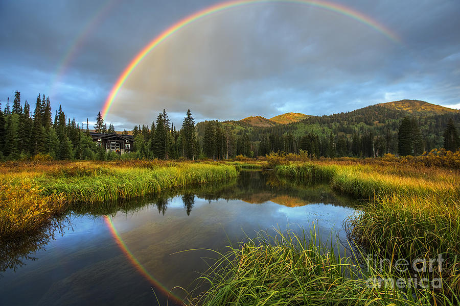 Silver Lake Rainbow Photograph by Spencer Baugh