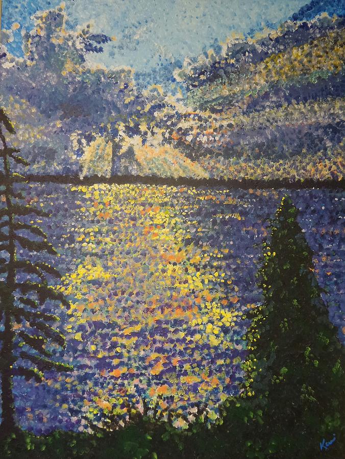 Silver Lake Sunset Painting