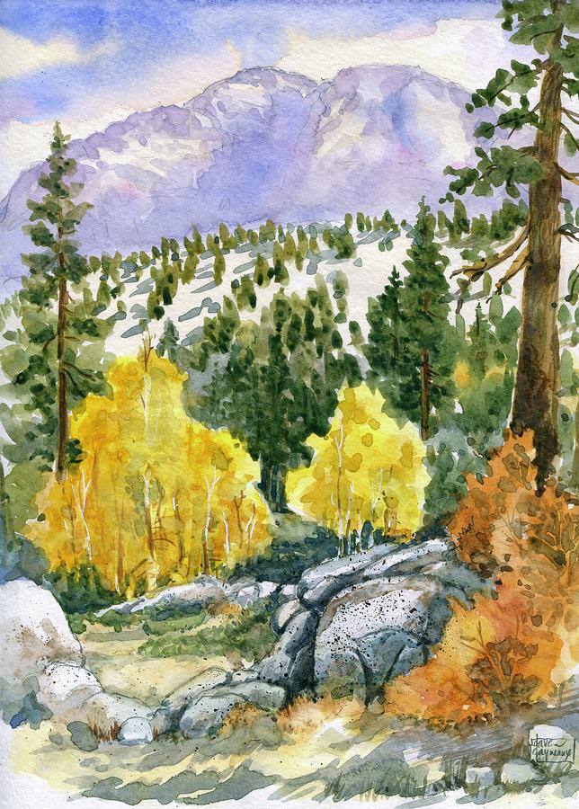 Silver Mountain in Fall Painting by Dave Gano - Fine Art America